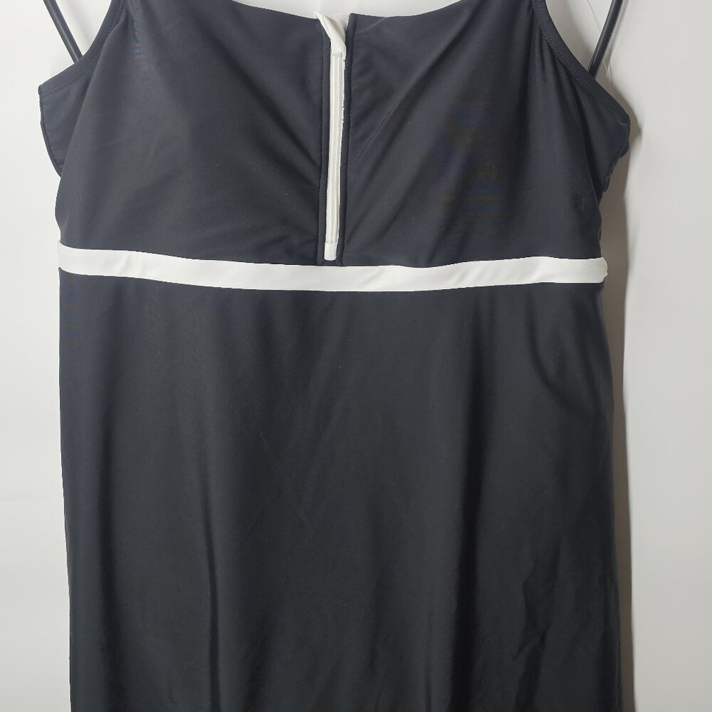 Lands' End Women's Zip Front Swim Dress Size XXL - Picture 4 of 9